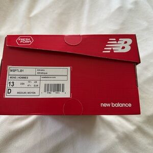 New Balance brand new men’s size 13 double black fresh foam athletic shoes